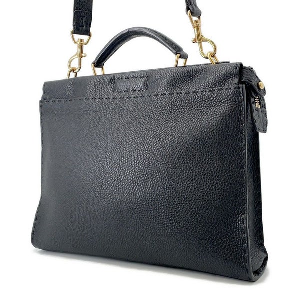 フェンディ ハンドバッグ ピーカブー セレリア フィット バグズアイ モンスター 7VA406 FENDI 2way 黒 ビジネスバッグ