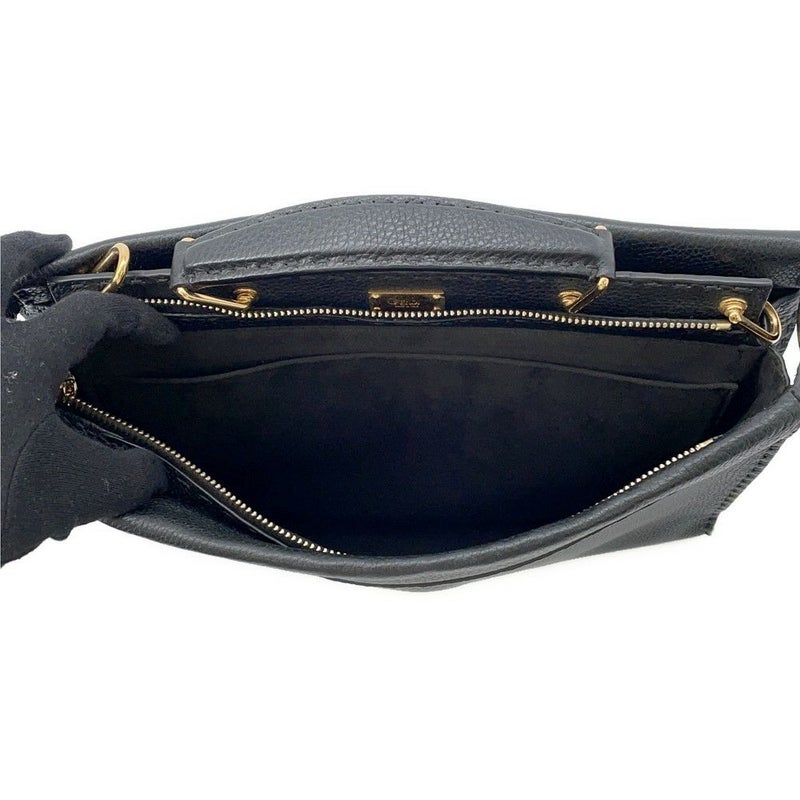 フェンディ ハンドバッグ ピーカブー セレリア フィット バグズアイ モンスター 7VA406 FENDI 2way 黒 ビジネスバッグ