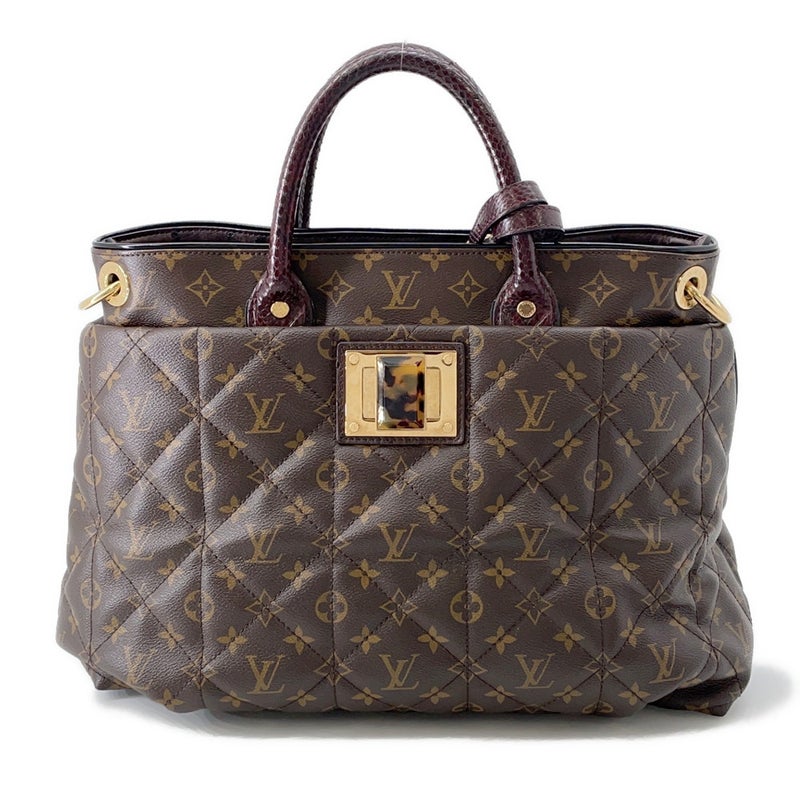 ルイヴィトン ハンドバッグ モノグラム・エトワール/パイソン/オーストリッチ エキゾチックトートGM M40401 LOUIS VUITTON