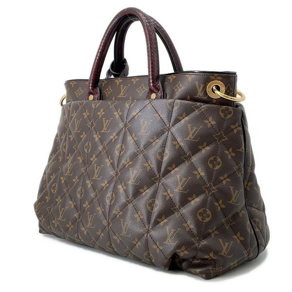ルイヴィトン ハンドバッグ モノグラム・エトワール/パイソン/オーストリッチ エキゾチックトートGM M40401 LOUIS VUITTON