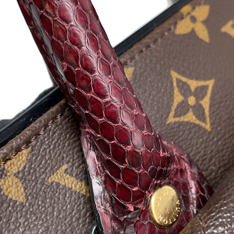 ルイヴィトン ハンドバッグ モノグラム・エトワール/パイソン/オーストリッチ エキゾチックトートGM M40401 LOUIS VUITTON