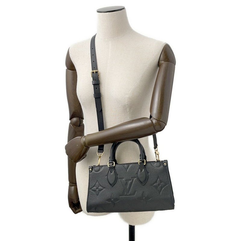 ルイヴィトン ハンドバッグ モノグラム・アンプラント オンザゴー EW M23640 LOUIS VUITTON 3way 黒 ブラック