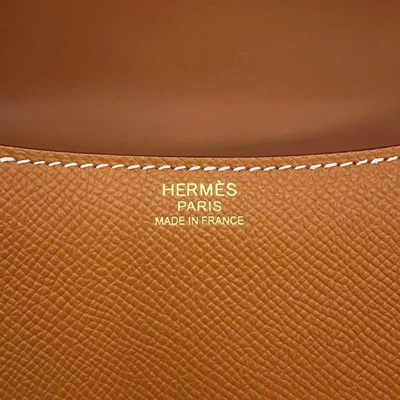 エルメス コンスタンス24 ミロワール ゴールド/ゴールド金具 ヴォーエプソン W刻印HERMES Constance