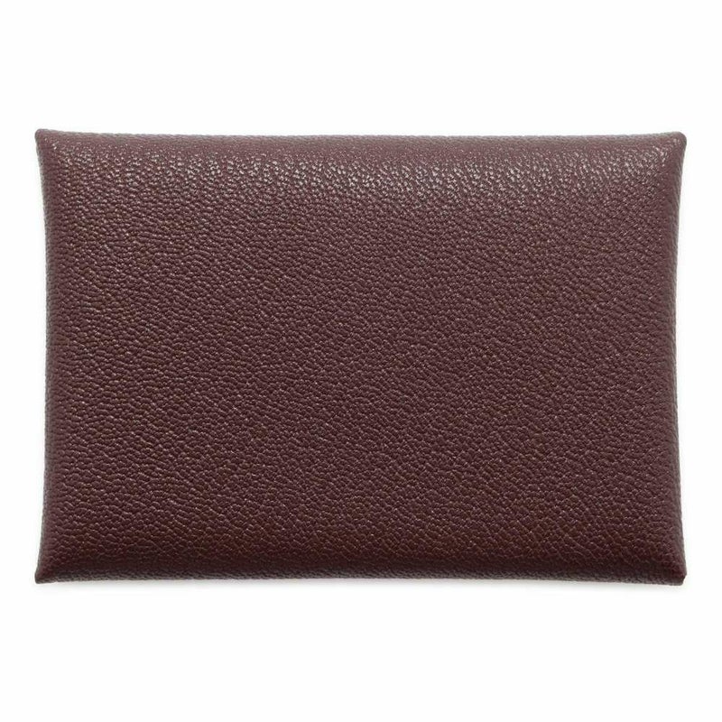 エルメス コインケース カルヴィ デュオ ルージュセリエ/シルバー金具 シェブルシャムキラ B刻印