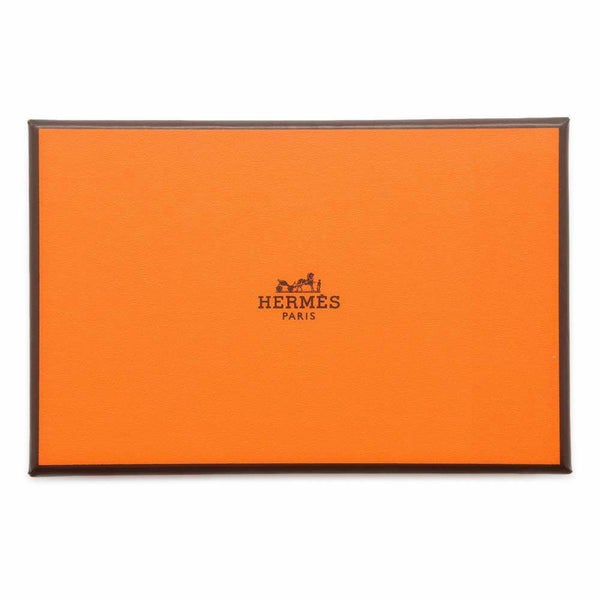 エルメス コインケース カルヴィ デュオ ルージュセリエ/シルバー金具 シェブルシャムキラ B刻印