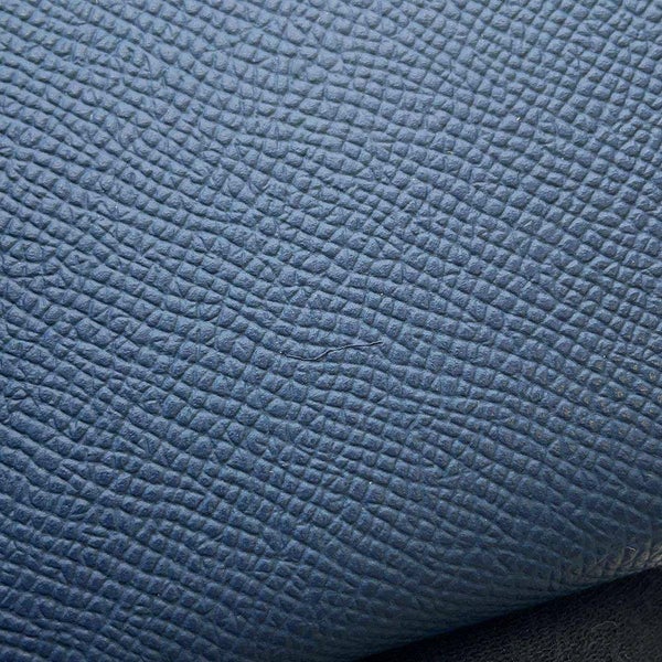 エルメス コインケース アザップコンパクト シルクインブルードプリュス/シルバー金具 ヴォーエプソン B刻印