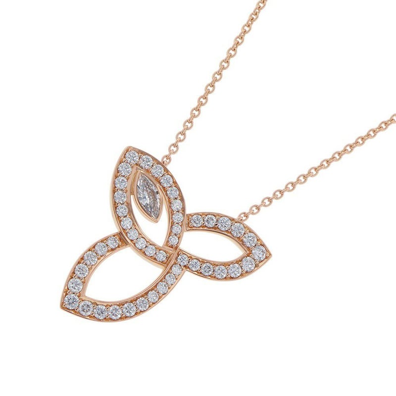 ハリーウィンストン ネックレス リリークラスター・ペンダント ダイヤモンド 46P 計約0.68ct K18PGピンクゴールド PEDRMQRFLC