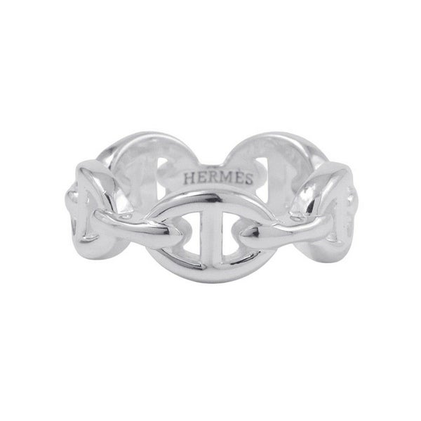 エルメス リング シェーヌダンクル アンシェネPM Enchainee SV925シルバー リングサイズ50 HERMES ジュエリー