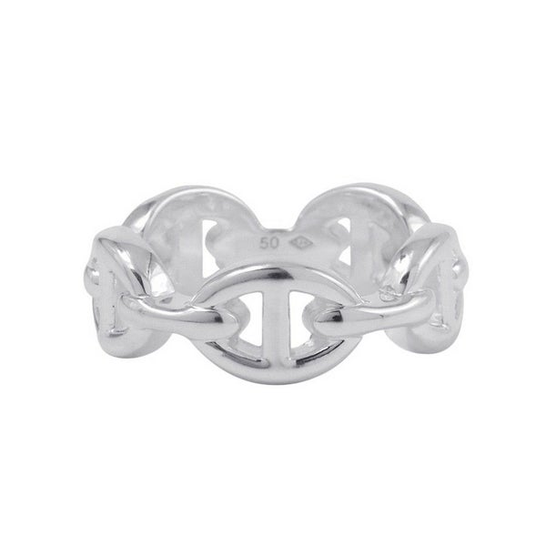 エルメス リング シェーヌダンクル アンシェネPM Enchainee SV925シルバー リングサイズ50 HERMES ジュエリー