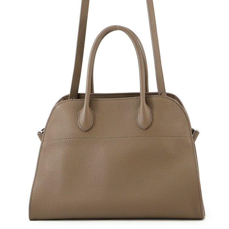 ザ ロウ ハンドバッグ ソフトマルゴー12 レザー W1586 THE ROW 2way ブラウン