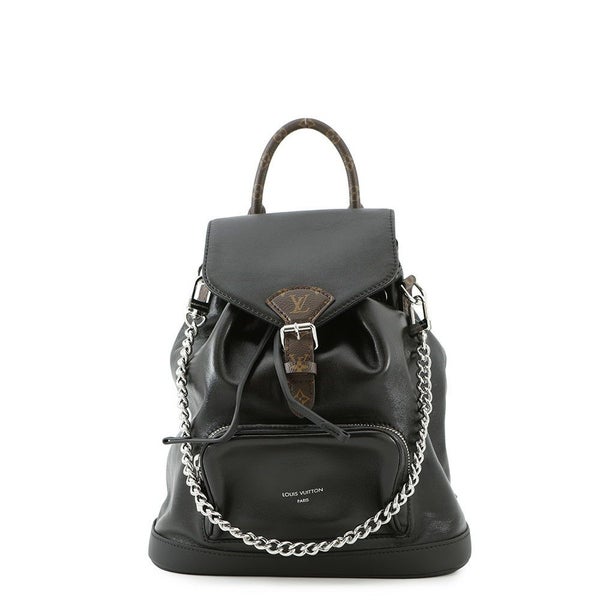 ルイヴィトン リュック ラムレザー モンスリ バイブPM M12587 LOUIS VUITTON ヴィトン バッグ 黒 ブラック