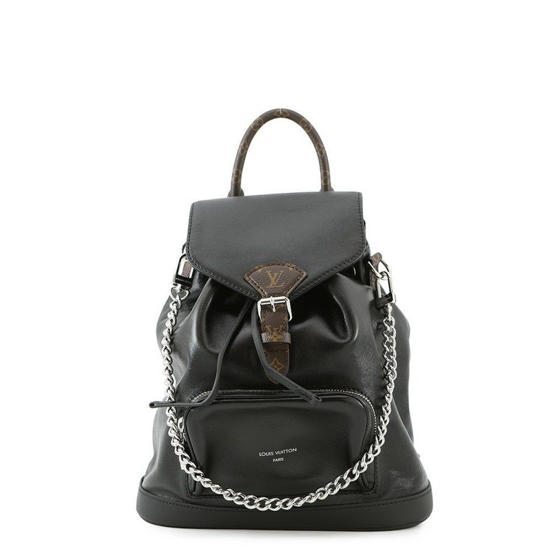 ルイヴィトン リュック ラムレザー モンスリ バイブPM M12587 LOUIS VUITTON ヴィトン バッグ 黒 ブラック