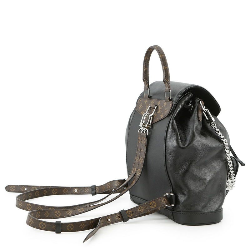 ルイヴィトン リュック ラムレザー モンスリ バイブPM M12587 LOUIS VUITTON ヴィトン バッグ 黒 ブラック
