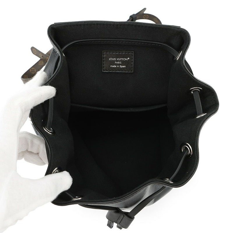 ルイヴィトン リュック ラムレザー モンスリ バイブPM M12587 LOUIS VUITTON ヴィトン バッグ 黒 ブラック