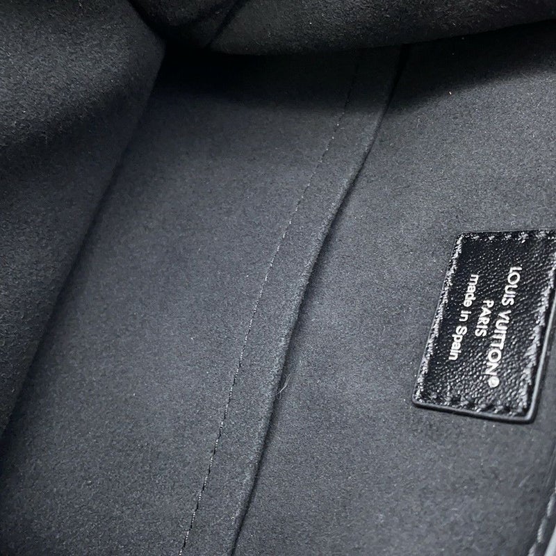 ルイヴィトン リュック ラムレザー モンスリ バイブPM M12587 LOUIS VUITTON ヴィトン バッグ 黒 ブラック