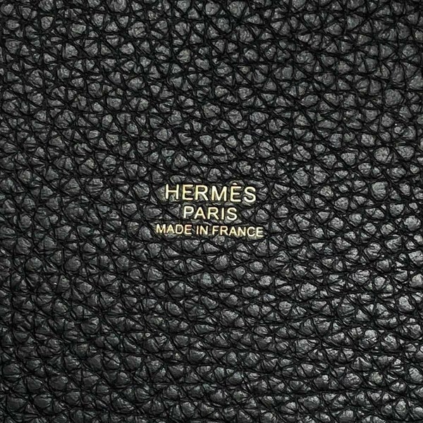 エルメス ハンドバッグ ピコタンロックMM ブラック/ゴールド金具 トリヨンクレマンス W刻印 黒