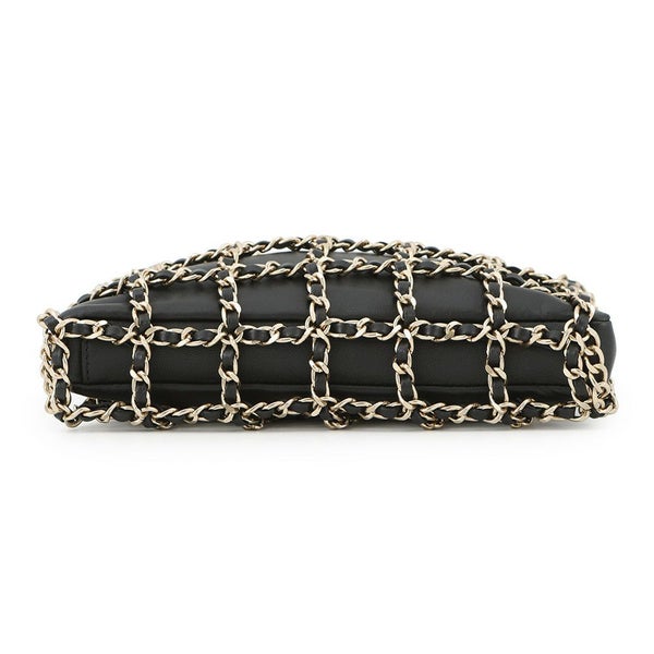 シャネル チェーンショルダーバッグ ココマーク ラムスキン AS1622 CHANEL 黒