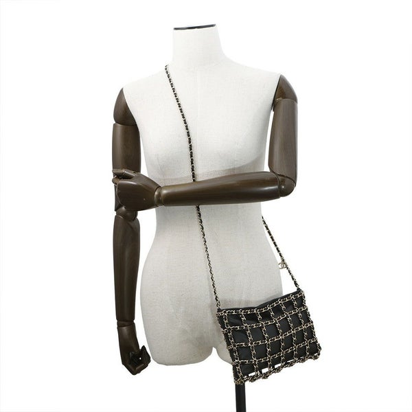 シャネル チェーンショルダーバッグ ココマーク ラムスキン AS1622 CHANEL 黒