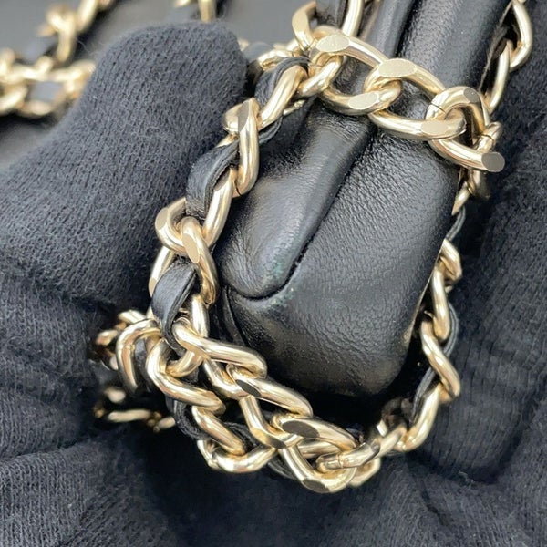 シャネル チェーンショルダーバッグ ココマーク ラムスキン AS1622 CHANEL 黒