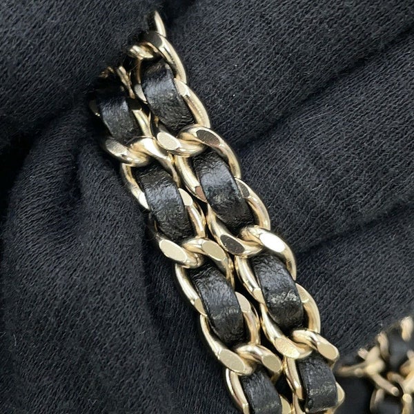 シャネル チェーンショルダーバッグ ココマーク ラムスキン AS1622 CHANEL 黒