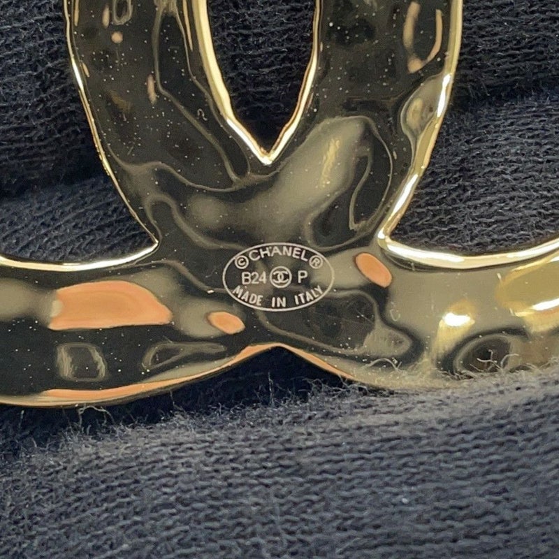 シャネル ブローチ ココマーク メタル B24P CHANEL アクセサリー 黒
