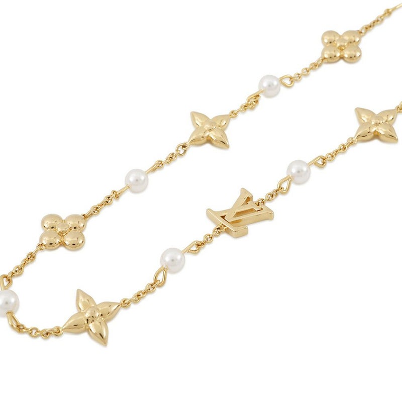 ルイヴィトン ネックレス フェイクパール メタル ルイザ M01610 LOUIS VUITTON アクセサリー