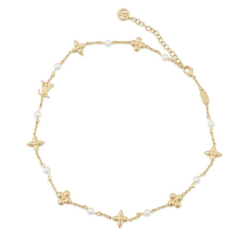 ルイヴィトン ネックレス フェイクパール メタル ルイザ M01610 LOUIS VUITTON アクセサリー