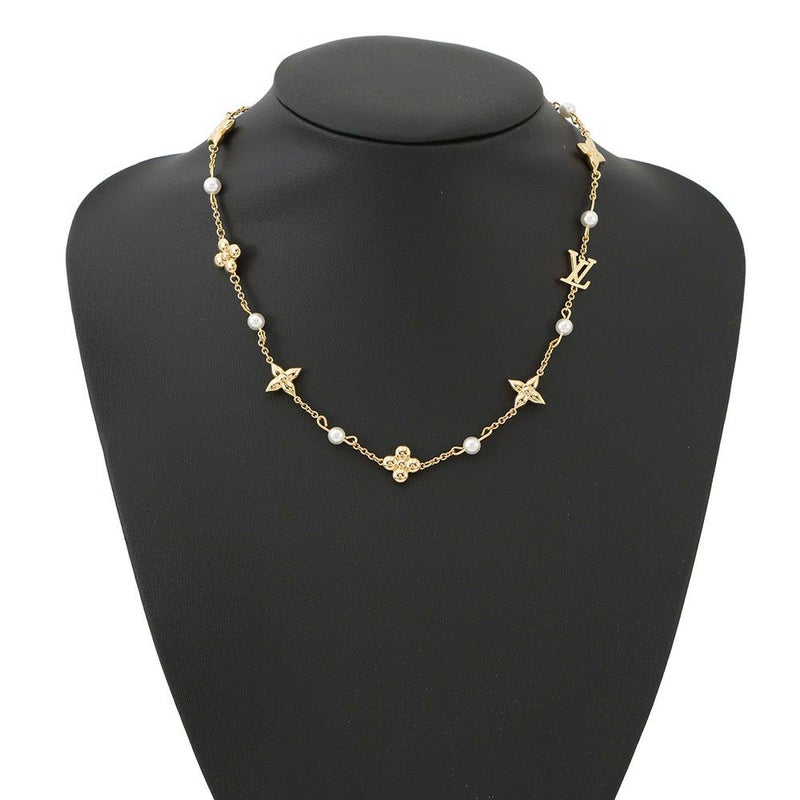 ルイヴィトン ネックレス フェイクパール メタル ルイザ M01610 LOUIS VUITTON アクセサリー
