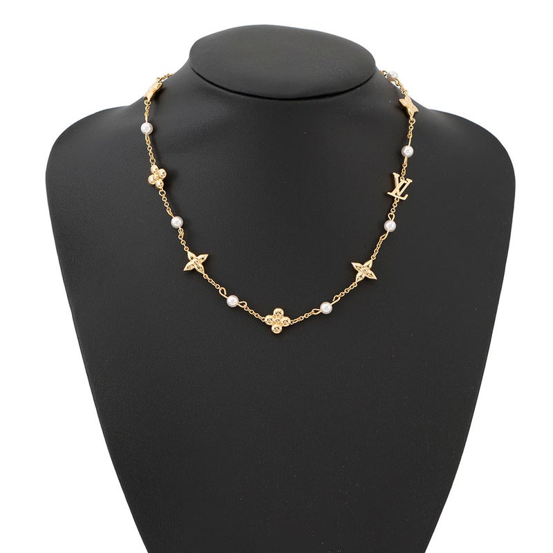 ルイヴィトン ネックレス フェイクパール メタル ルイザ M01610 LOUIS VUITTON アクセサリー