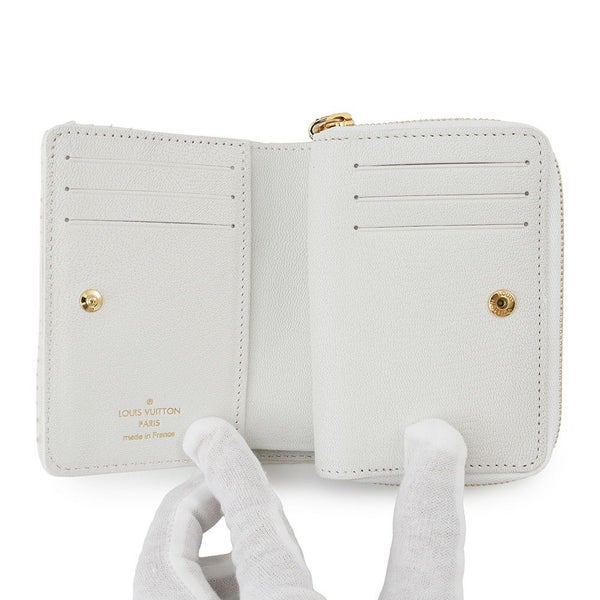 ルイヴィトン 二つ折り財布 モノグラム パイソン ポルトフォイユ・ルー N82402 LOUIS VUITTON 白 ホワイト