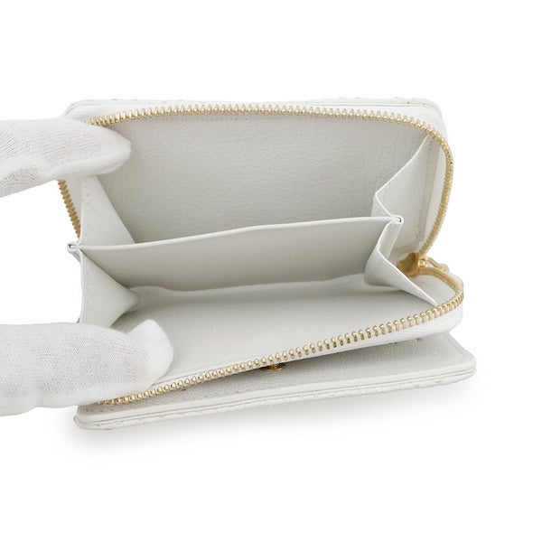 ルイヴィトン 二つ折り財布 モノグラム パイソン ポルトフォイユ・ルー N82402 LOUIS VUITTON 白 ホワイト