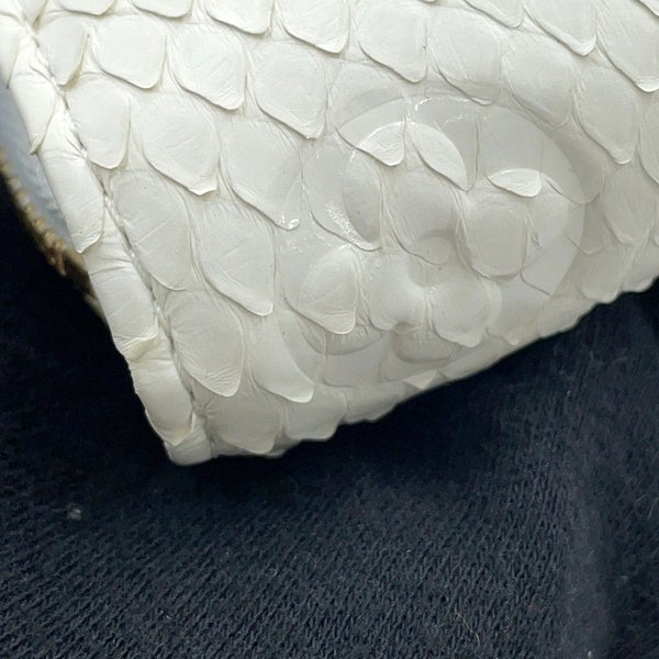 ルイヴィトン 二つ折り財布 モノグラム パイソン ポルトフォイユ・ルー N82402 LOUIS VUITTON 白 ホワイト