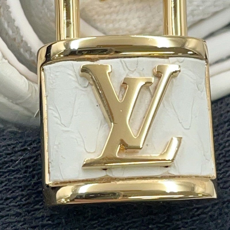ルイヴィトン 二つ折り財布 モノグラム パイソン ポルトフォイユ・ルー N82402 LOUIS VUITTON 白 ホワイト
