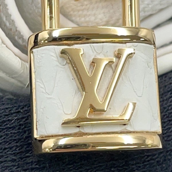 ルイヴィトン 二つ折り財布 モノグラム パイソン ポルトフォイユ・ルー N82402 LOUIS VUITTON 白 ホワイト