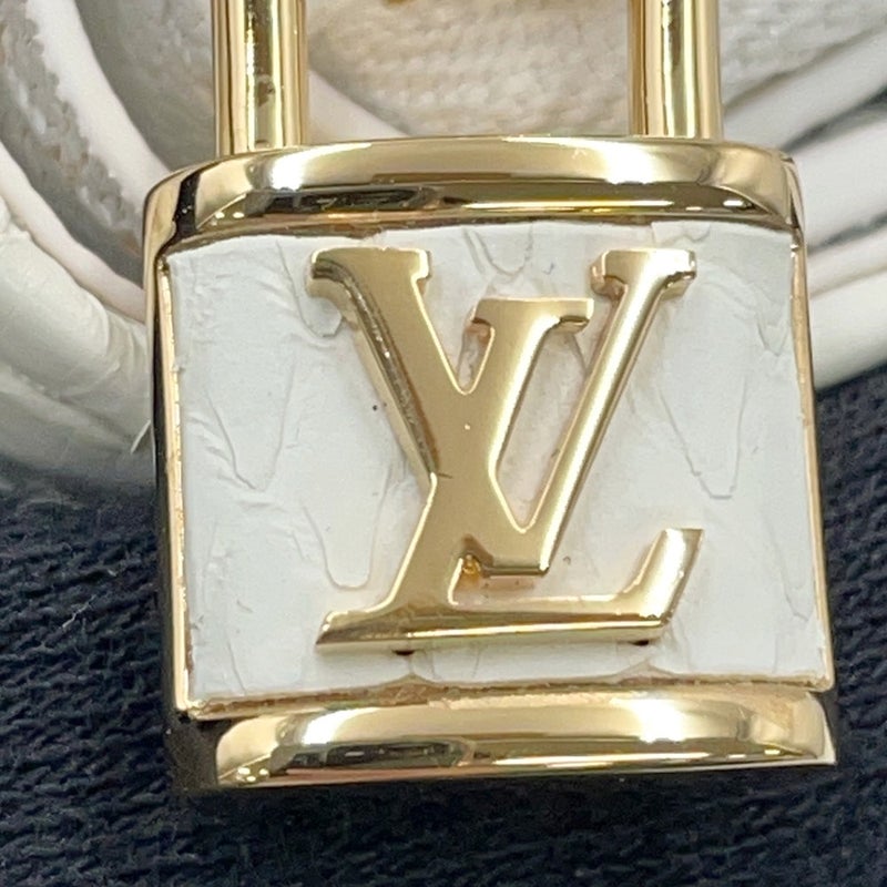 ルイヴィトン 二つ折り財布 モノグラム パイソン ポルトフォイユ・ルー N82402 LOUIS VUITTON 白 ホワイト