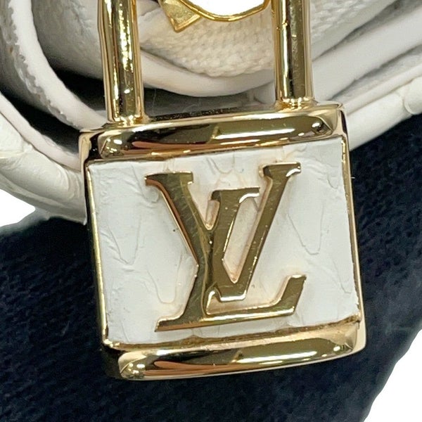 ルイヴィトン 二つ折り財布 モノグラム パイソン ポルトフォイユ・ルー N82402 LOUIS VUITTON 白 ホワイト