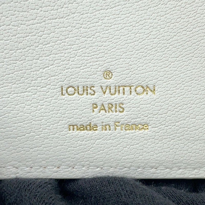 ルイヴィトン 二つ折り財布 モノグラム パイソン ポルトフォイユ・ルー N82402 LOUIS VUITTON 白 ホワイト