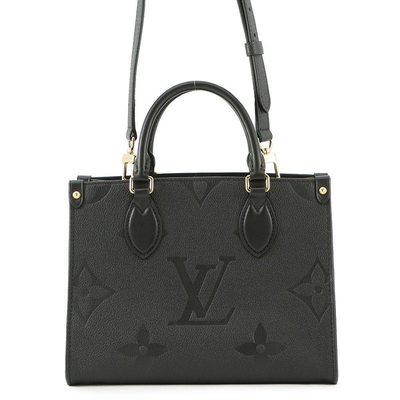 ルイヴィトン トートバッグ モノグラム・アンプラント オンザゴーPM M45653 LOUIS VUITTON  ヴィトン 2way 黒 ブラック