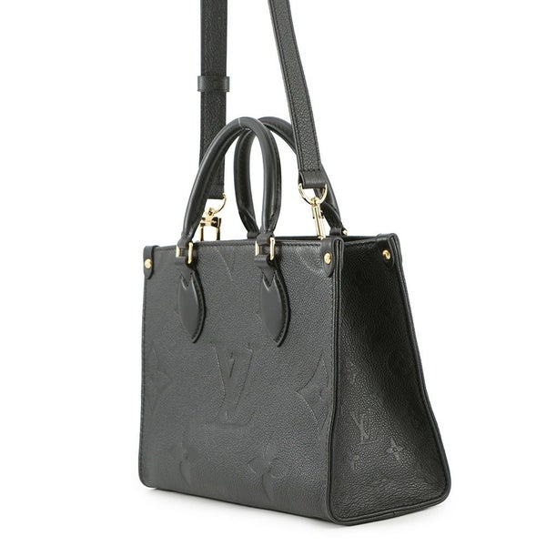 ルイヴィトン トートバッグ モノグラム・アンプラント オンザゴーPM M45653 LOUIS VUITTON  ヴィトン 2way 黒 ブラック