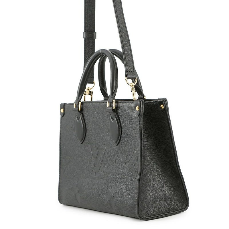 ルイヴィトン トートバッグ モノグラム・アンプラント オンザゴーPM M45653 LOUIS VUITTON  ヴィトン 2way 黒 ブラック