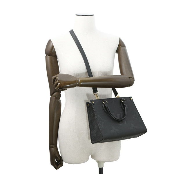 ルイヴィトン トートバッグ モノグラム・アンプラント オンザゴーPM M45653 LOUIS VUITTON  ヴィトン 2way 黒 ブラック
