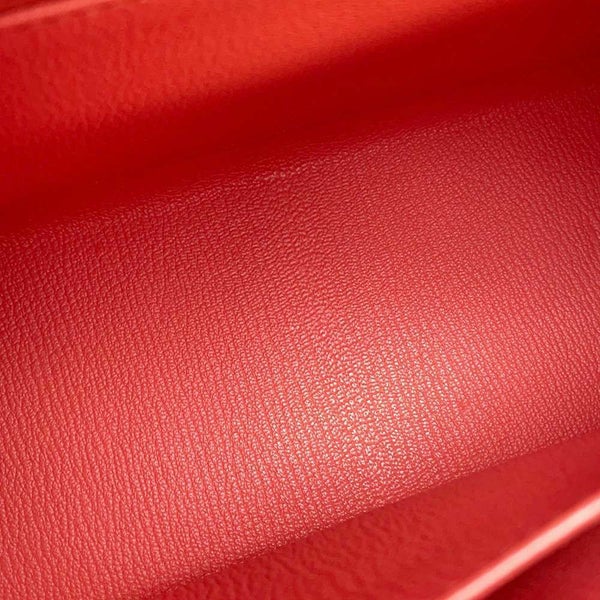 エルメス ハンドバッグ ケリー25 外縫い ローズジャイプール/シルバー金具 ヴォーエプソン X刻印 2wayショルダー