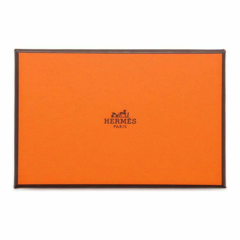 エルメス コインケース カルヴィ デュオ ゴールド/ヴェールフィズ/シルバー金具 ヴォーエプソン U刻印 財布