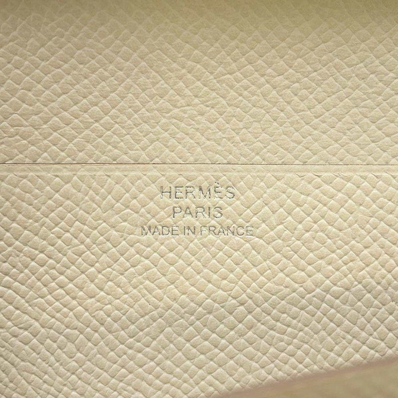 エルメス 長財布 ベアンスフレ クレ/シルバー金具 ヴォーエプソン W刻印 HERMES 財布