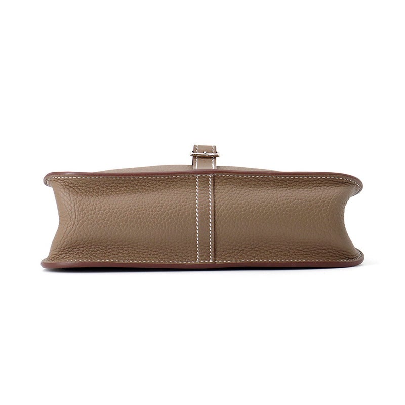 エルメス ハンドバッグ アルザン ミニ エトゥープ/シルバー金具 スイフトB刻印 2wayショルダー