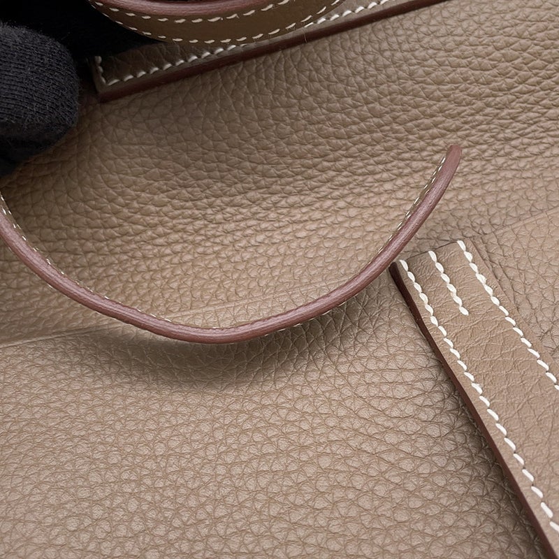 エルメス ハンドバッグ アルザン ミニ エトゥープ/シルバー金具 スイフトB刻印 2wayショルダー