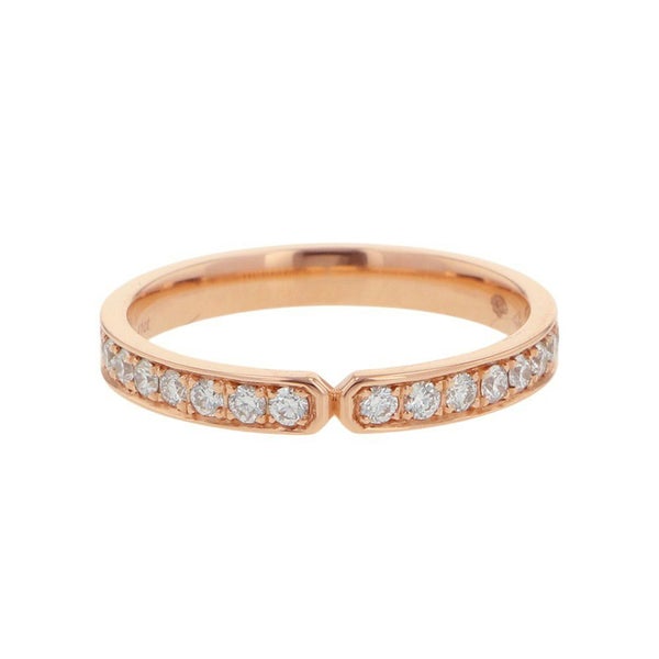 エルメス リング エヴァー・ケリー ダイヤモンド 31P 計0.41ct K18PGピンクゴールド サイズ48 HERMES ウェディングリング 指輪