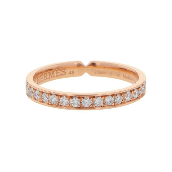 エルメス リング エヴァー・ケリー ダイヤモンド 31P 計0.41ct K18PGピンクゴールド サイズ48 HERMES ウェディングリング 指輪