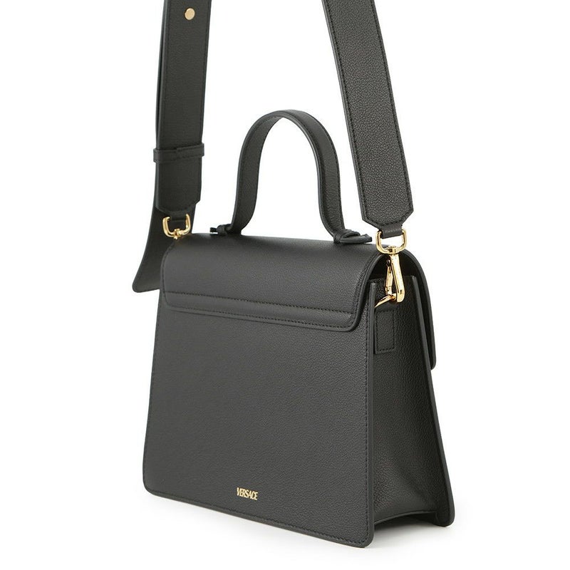 ヴェルサーチェ ハンドバッグ メデュ―サ VERSACE  2wayショルダー 黒