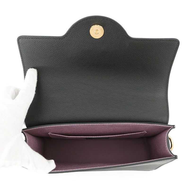 ヴェルサーチェ ハンドバッグ メデュ―サ VERSACE  2wayショルダー 黒